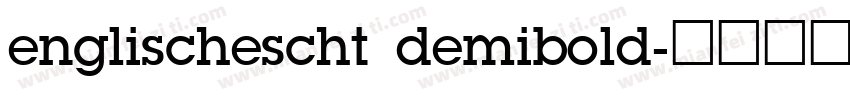 englischescht demibold字体转换